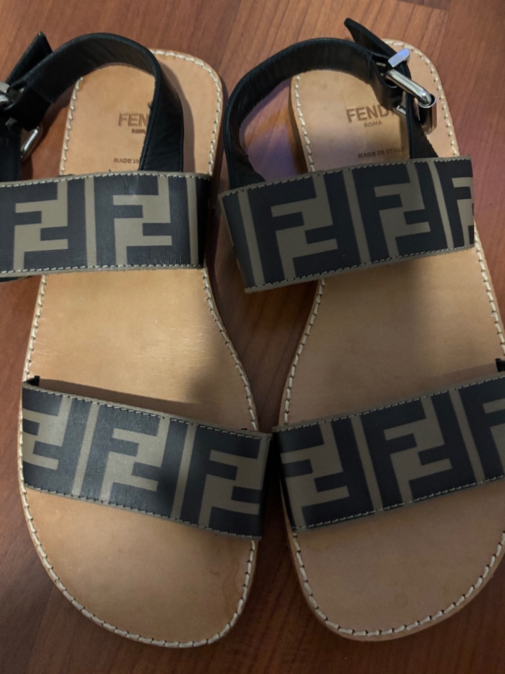 Fendi Logo Slingback Sandal size 37